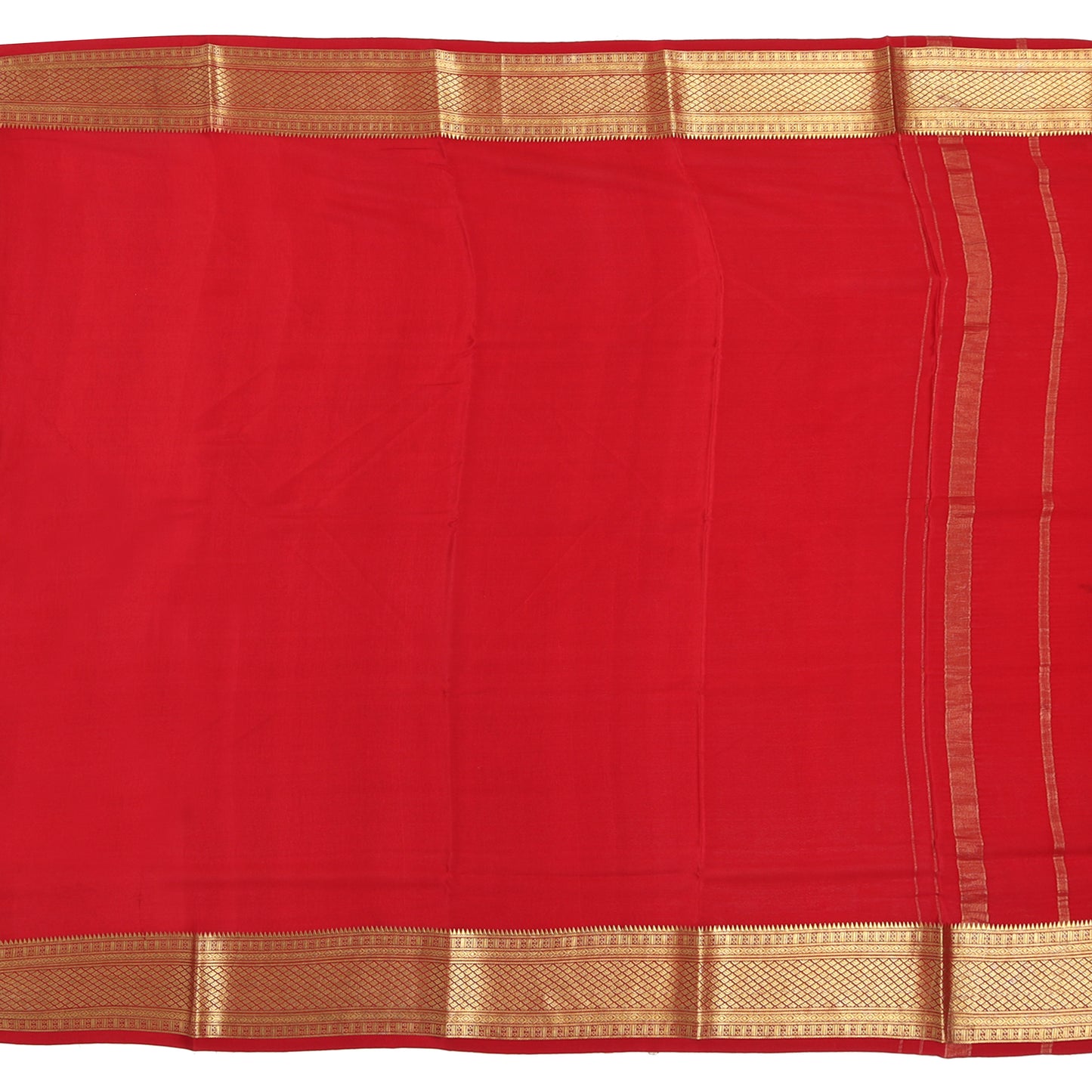 Violet Mysore crepe pure silk saree with soft drape