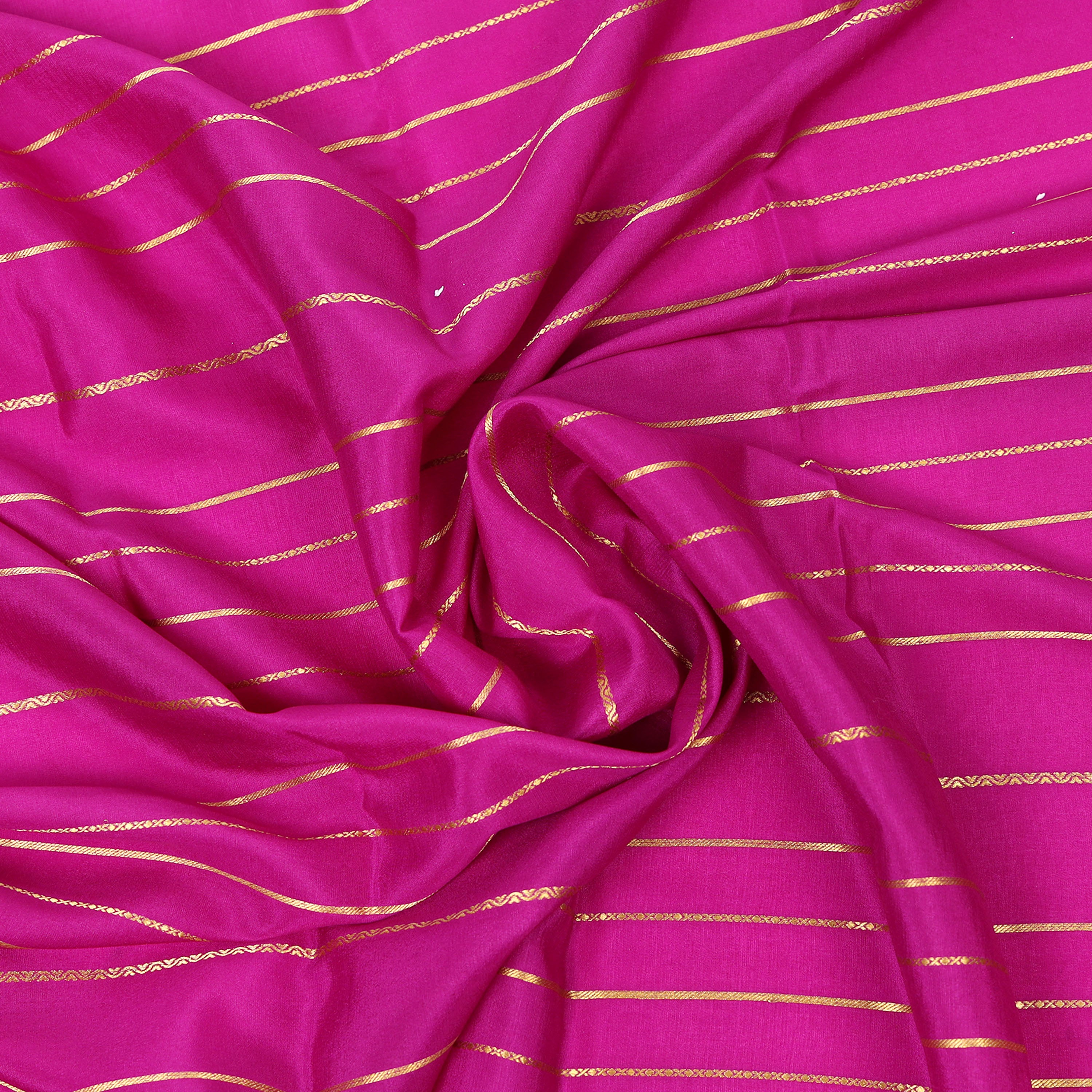 Majenta striped Mysore crepe pure silk saree with soft elegant drape