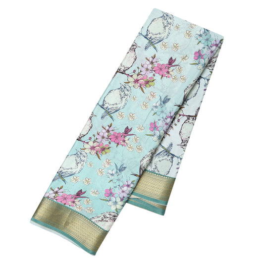 Mysore crepe pure silk saree with soft texture and elegant drape