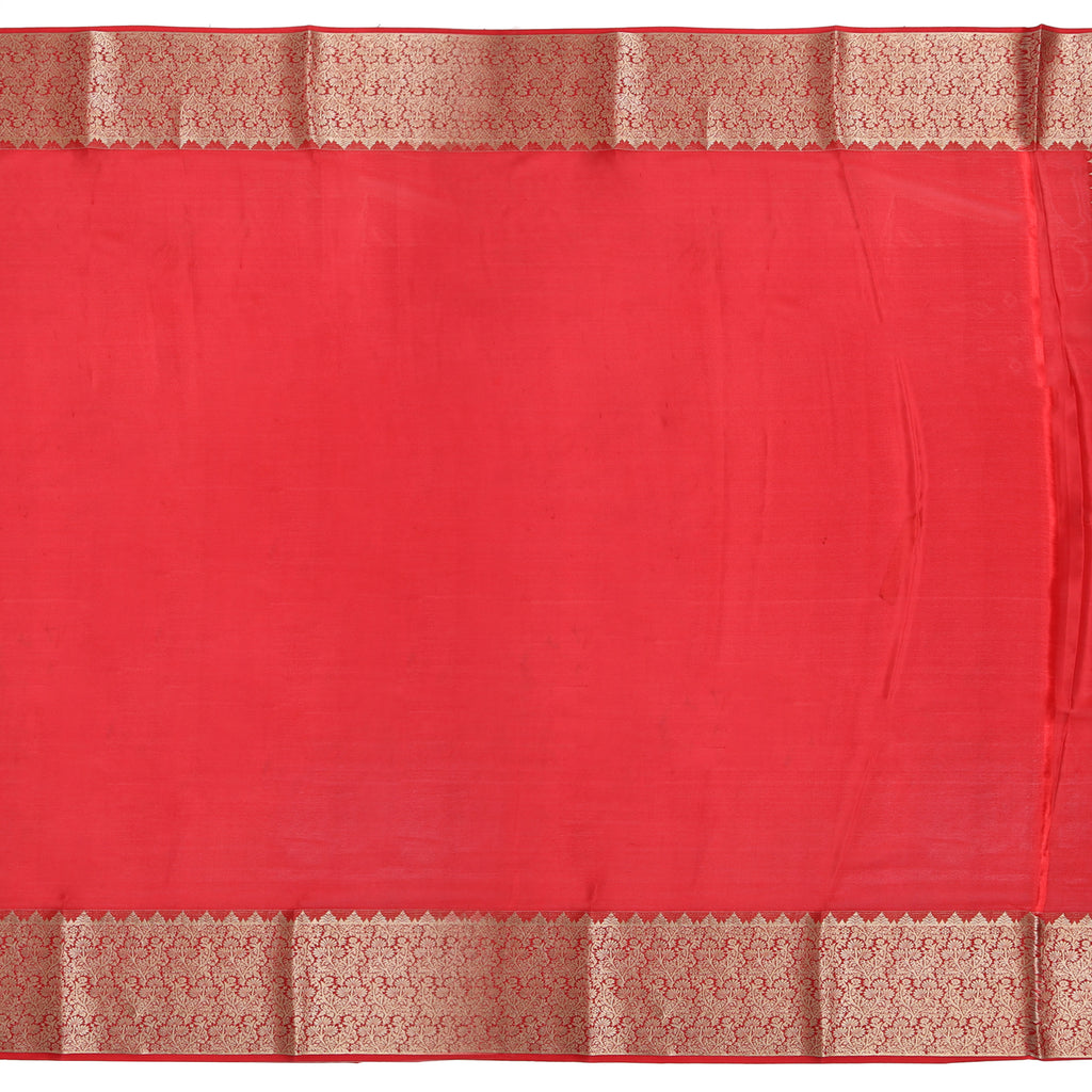 Parrot green Mysore crepe pure silk saree for traditional wear