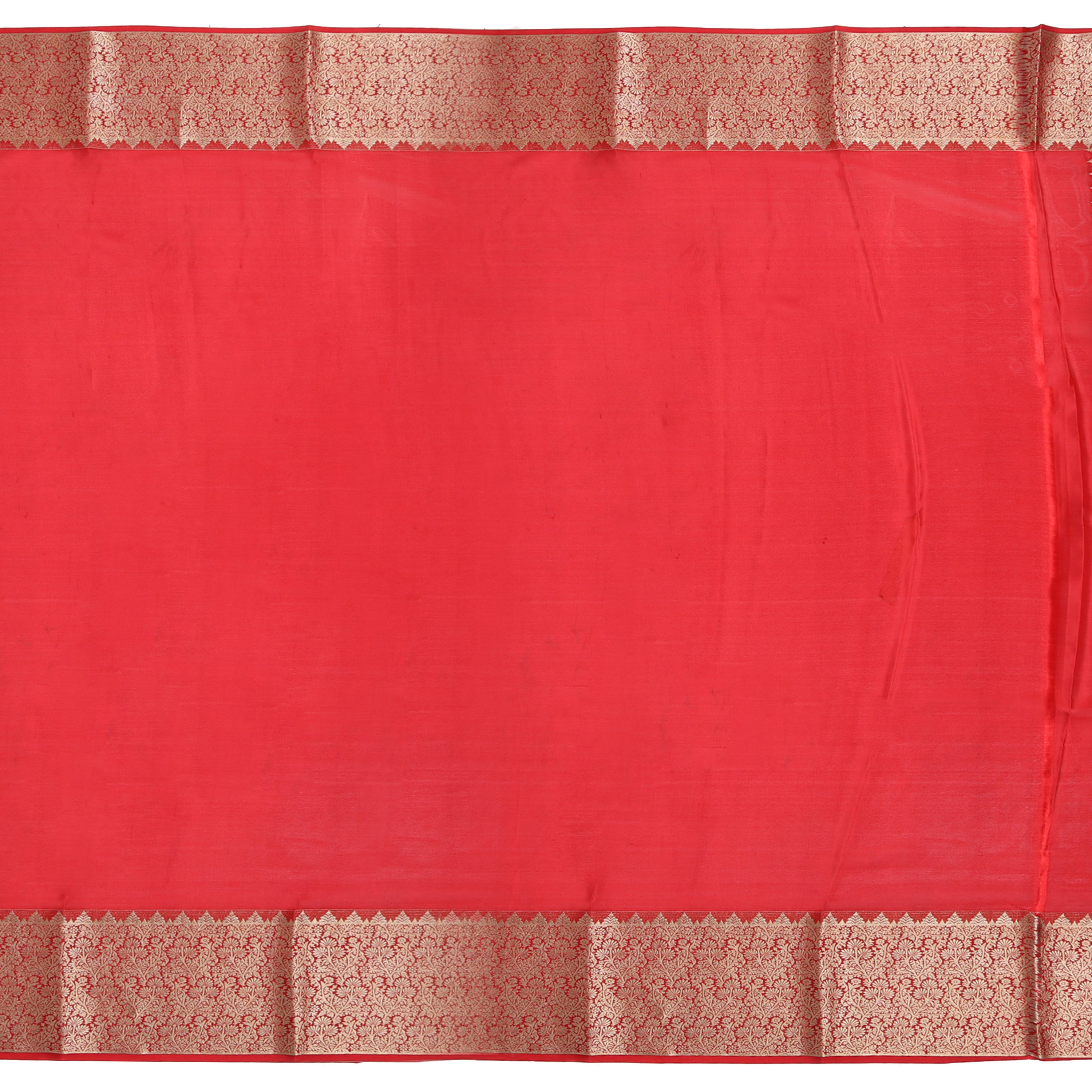 Parrot green Mysore crepe pure silk saree for traditional wear