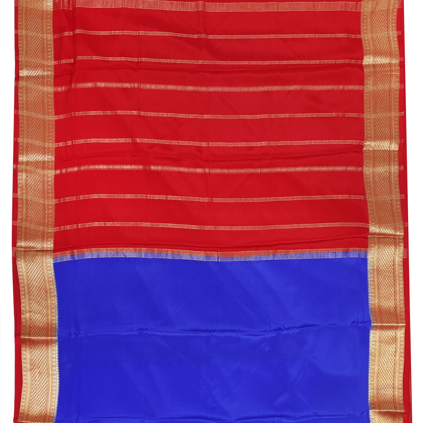 Violet Mysore crepe pure silk saree with soft drape
