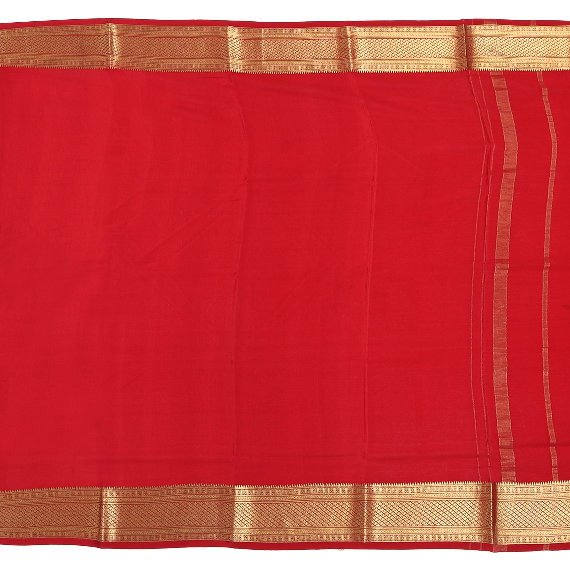 Violet Mysore crepe pure silk saree with soft drape
