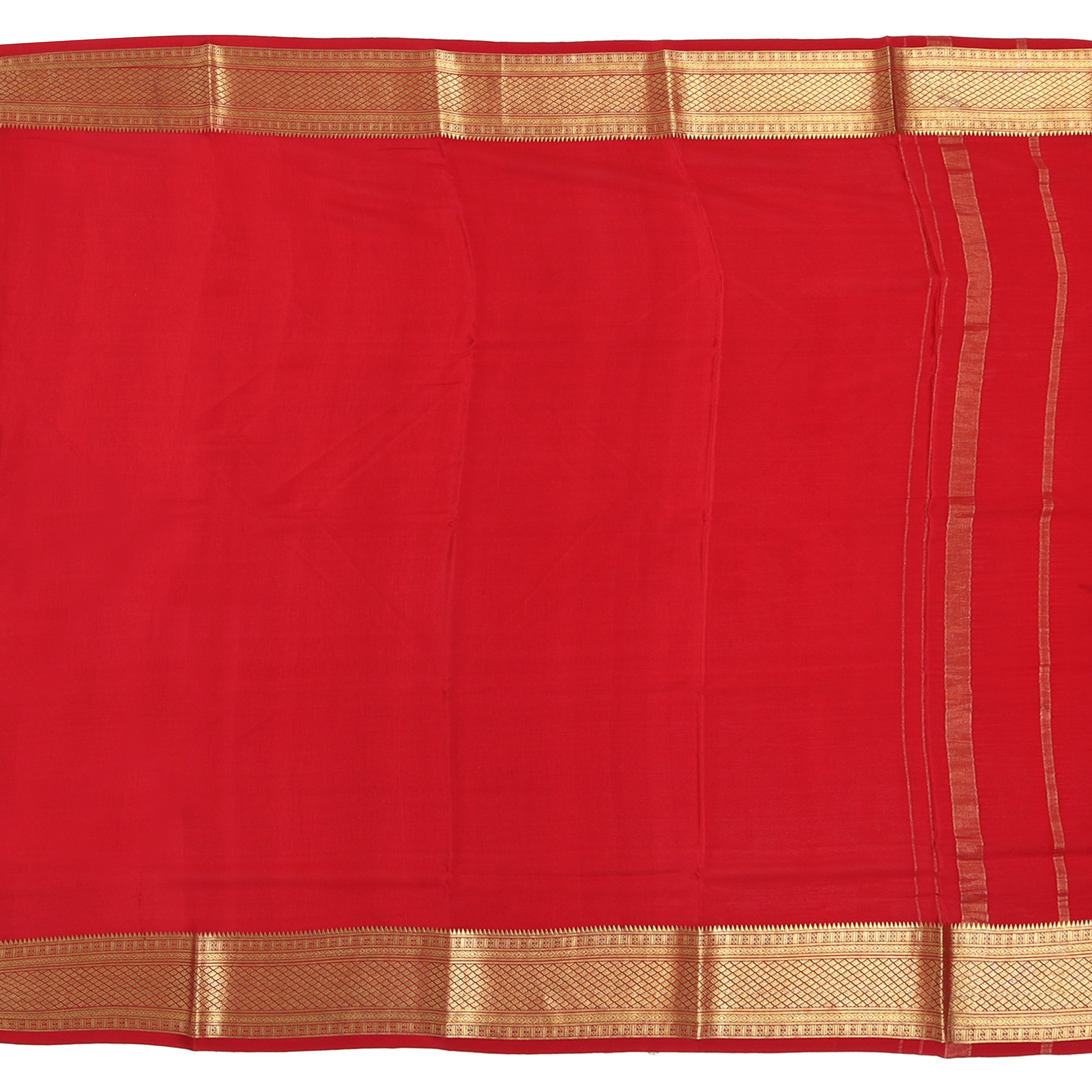 Violet Mysore crepe pure silk saree with soft drape